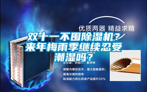雙十一不囤除濕機？來年梅雨季繼續忍受潮濕嗎？