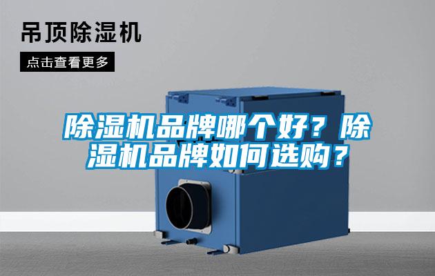 除濕機品牌哪個好？除濕機品牌如何選購？