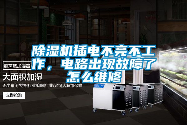 除濕機插電不亮不工作，電路出現(xiàn)故障了怎么維修